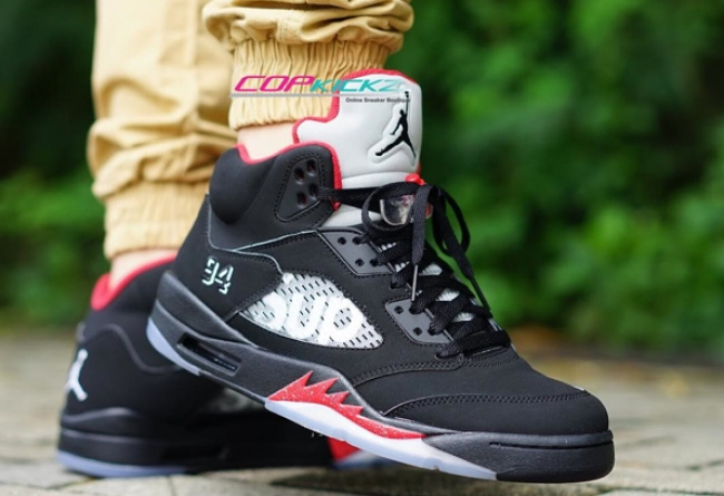 Air Jordan 5 Supreme Black 824371 001